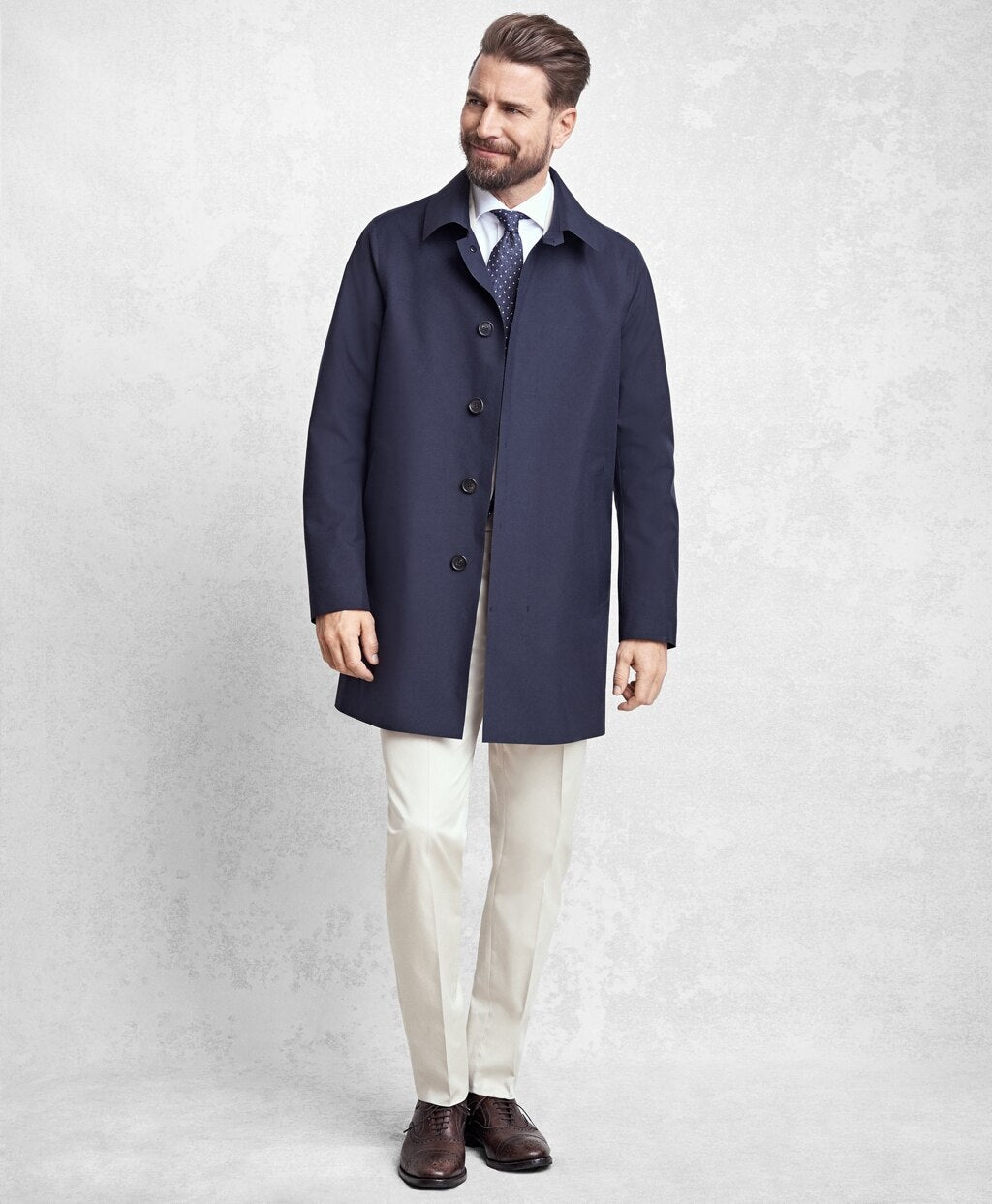 Brooks Brothers Men Golden Fleece® Laser Cut Seamless Trench