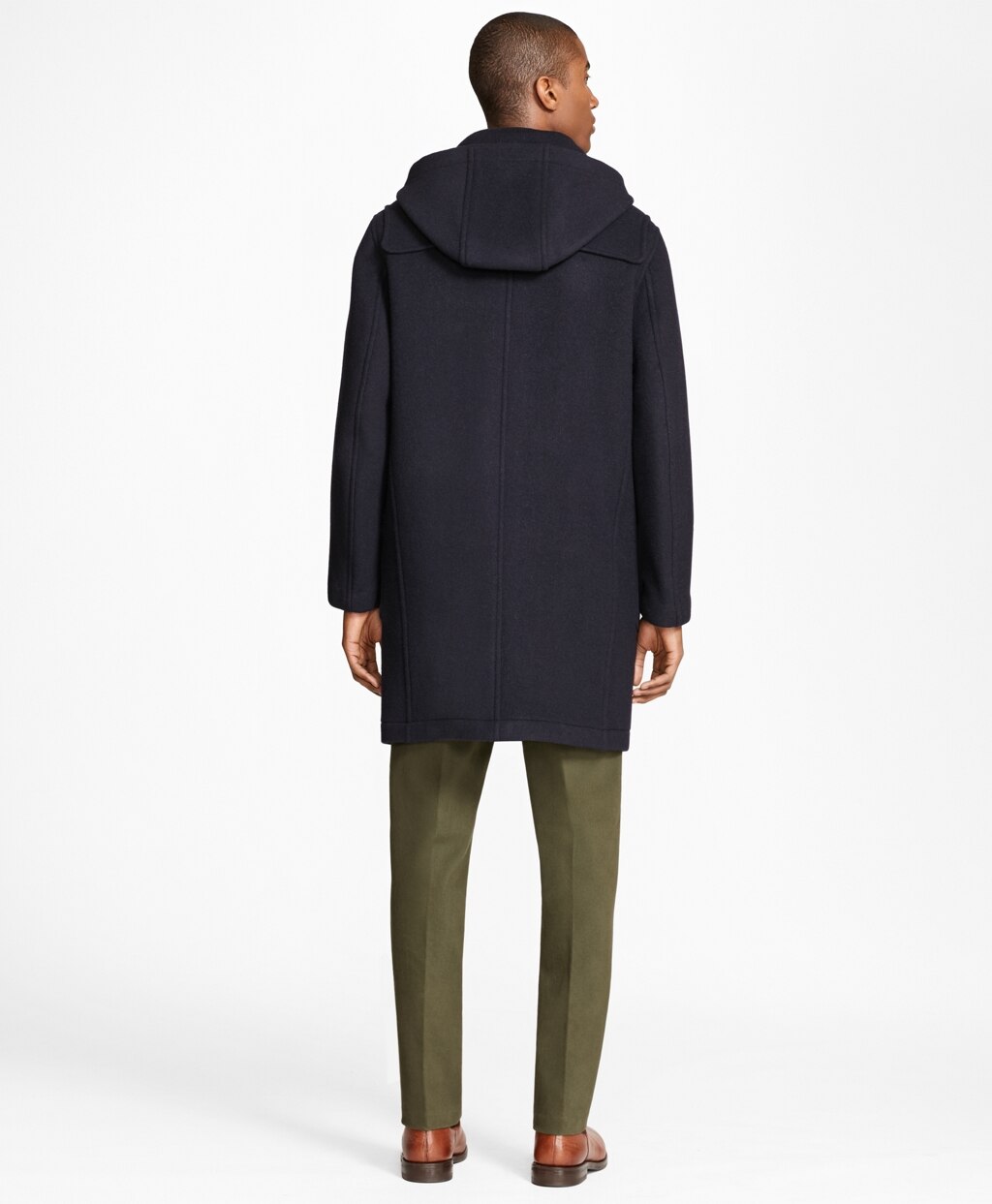 Brooks Brothers Men Classic Wool Duffle Coat