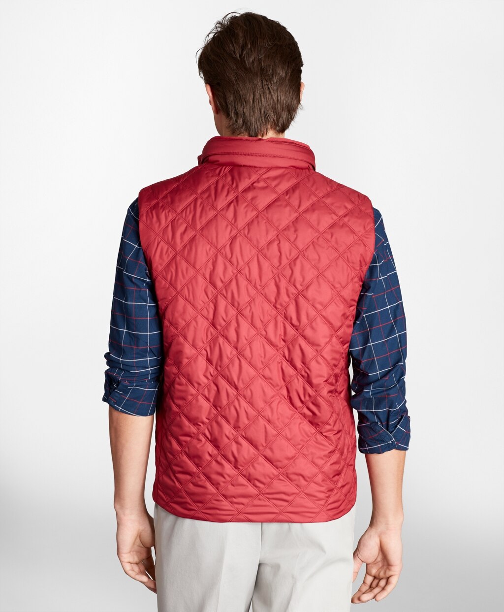 Brooks Brothers Men Diamond Quilted Vest