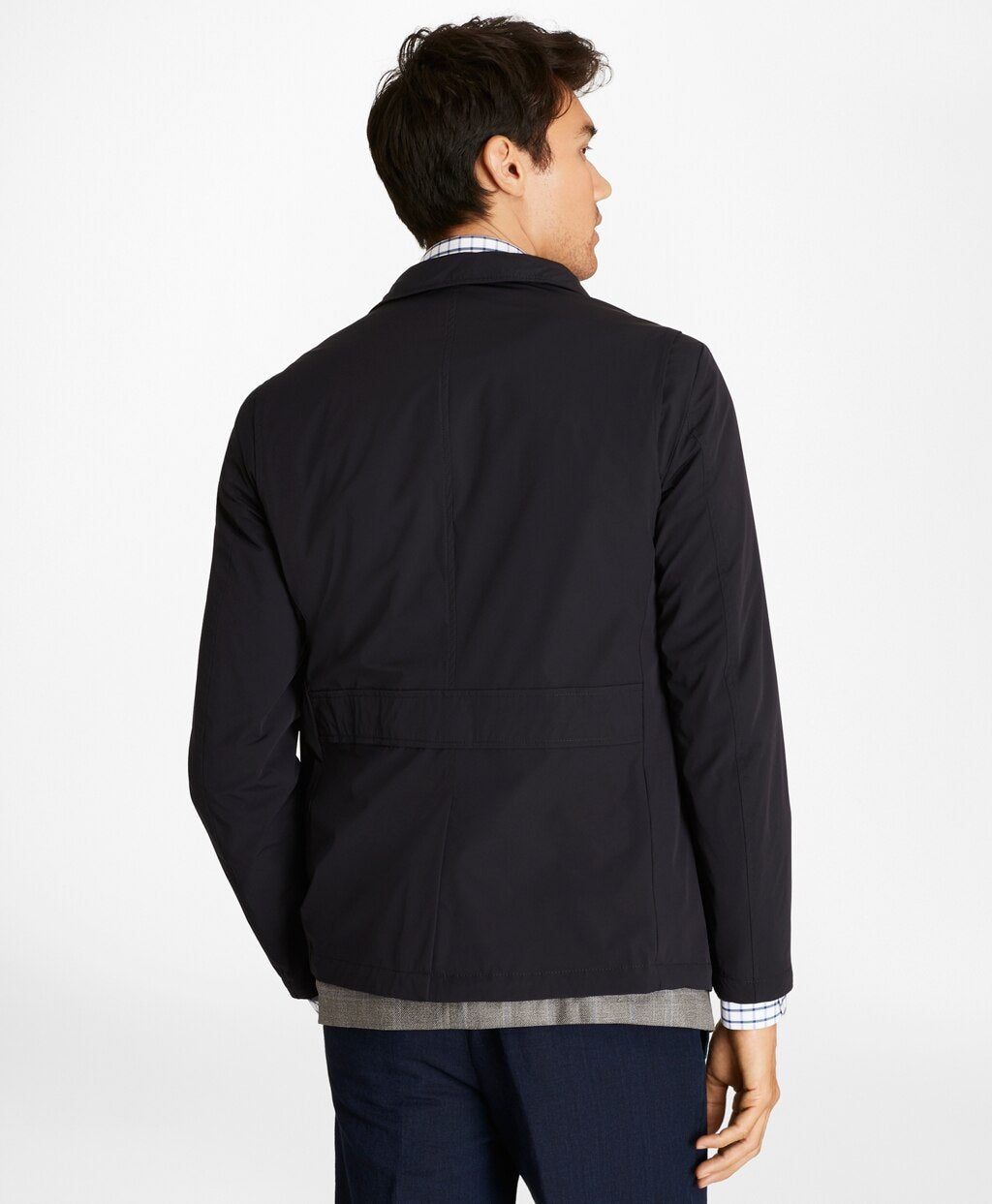 Brooks Brothers Men Water-Repellent Stretch Hybrid Jacket