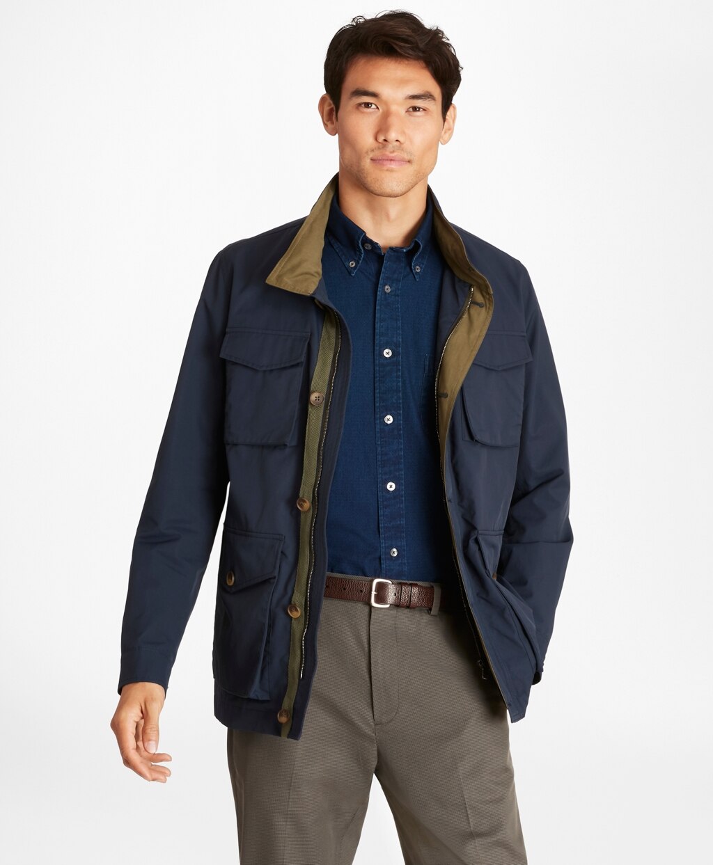 Brooks Brothers Men Water-Repellent Field Jacket