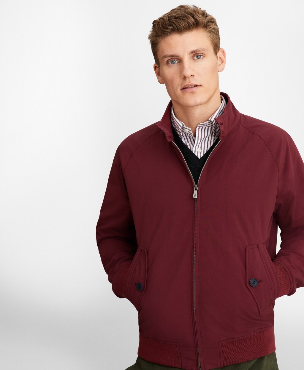 Brooks Brothers Men Vintage Bomber Jacket