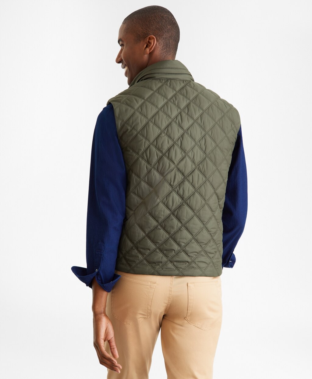 Brooks Brothers Men Diamond Quilted Vest