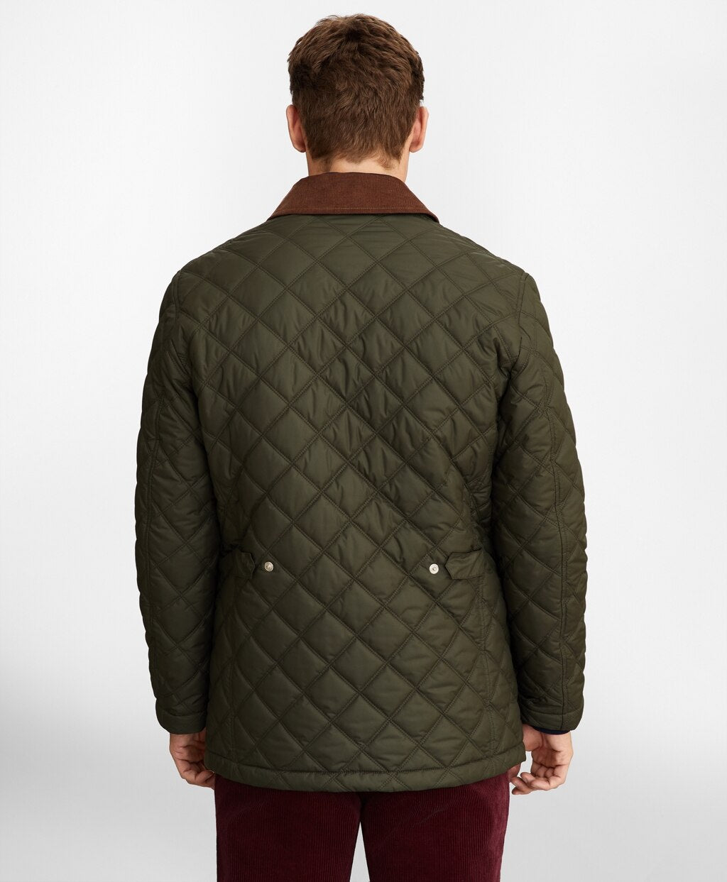 Brooks Brothers Men Diamond Quilted Jacket