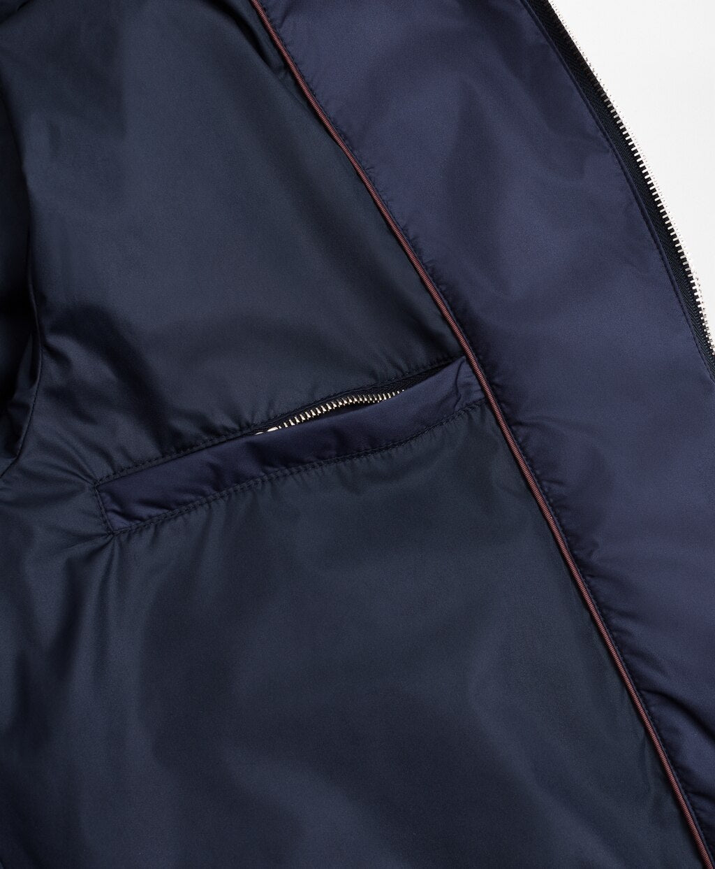Brooks Brothers Men Mixed-Media Quilted Bomber Jacket