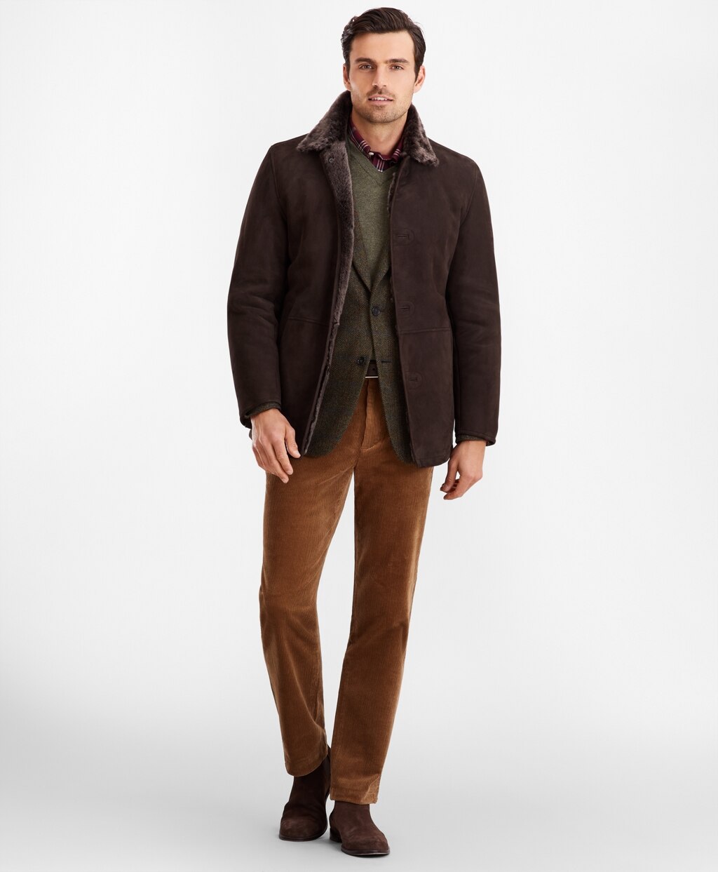 Brooks Brothers Men Shearling Jacket