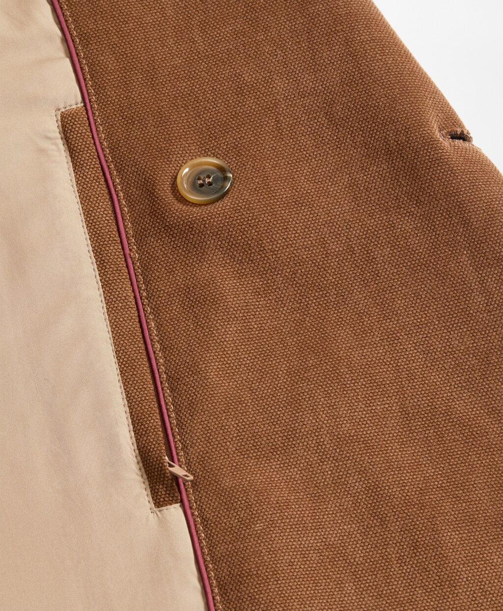 Brooks Brothers Men Brushed Canvas Peacoat