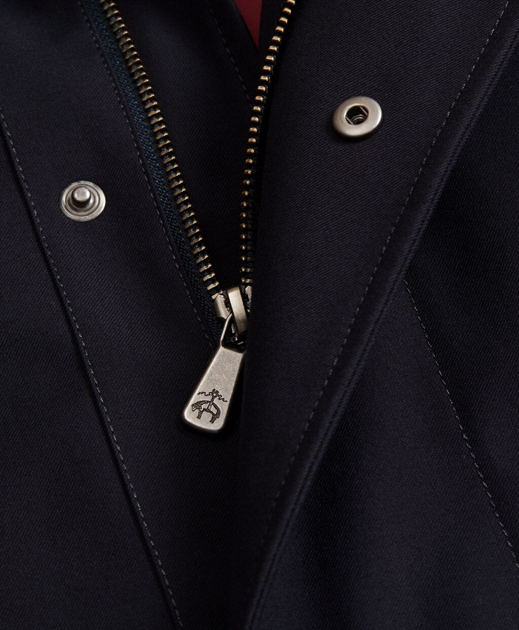 Brooks Brothers Men Bonded Twill Hooded Topcoat