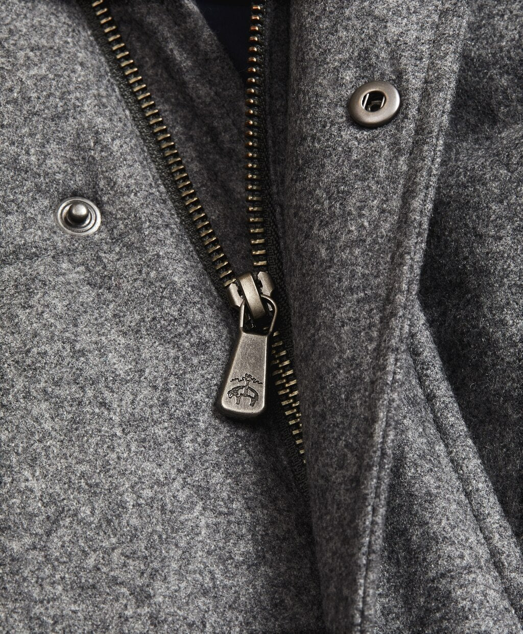Brooks Brothers Men Flannel Puffer Coat