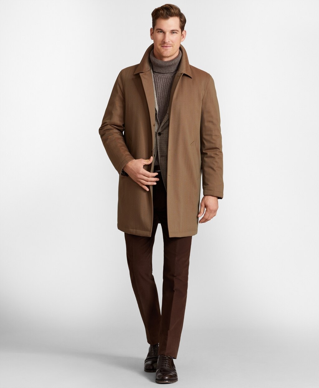 Brooks Brothers Men Golden Fleece® Trench Coat