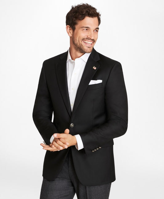 Brooks Brothers Men Country Club Madison Fit Saxxon™ Wool Two-Button Blazer