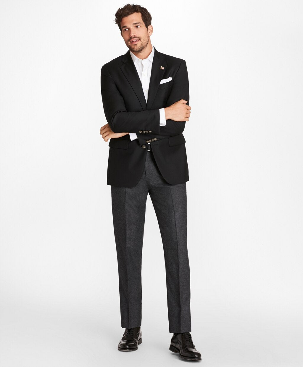 Brooks Brothers Men Country Club Madison Fit Saxxon™ Wool Two-Button Blazer