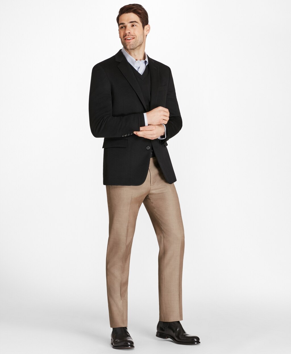 Brooks Brothers Men Regent Fit Two-Button Cashmere Sport Coat