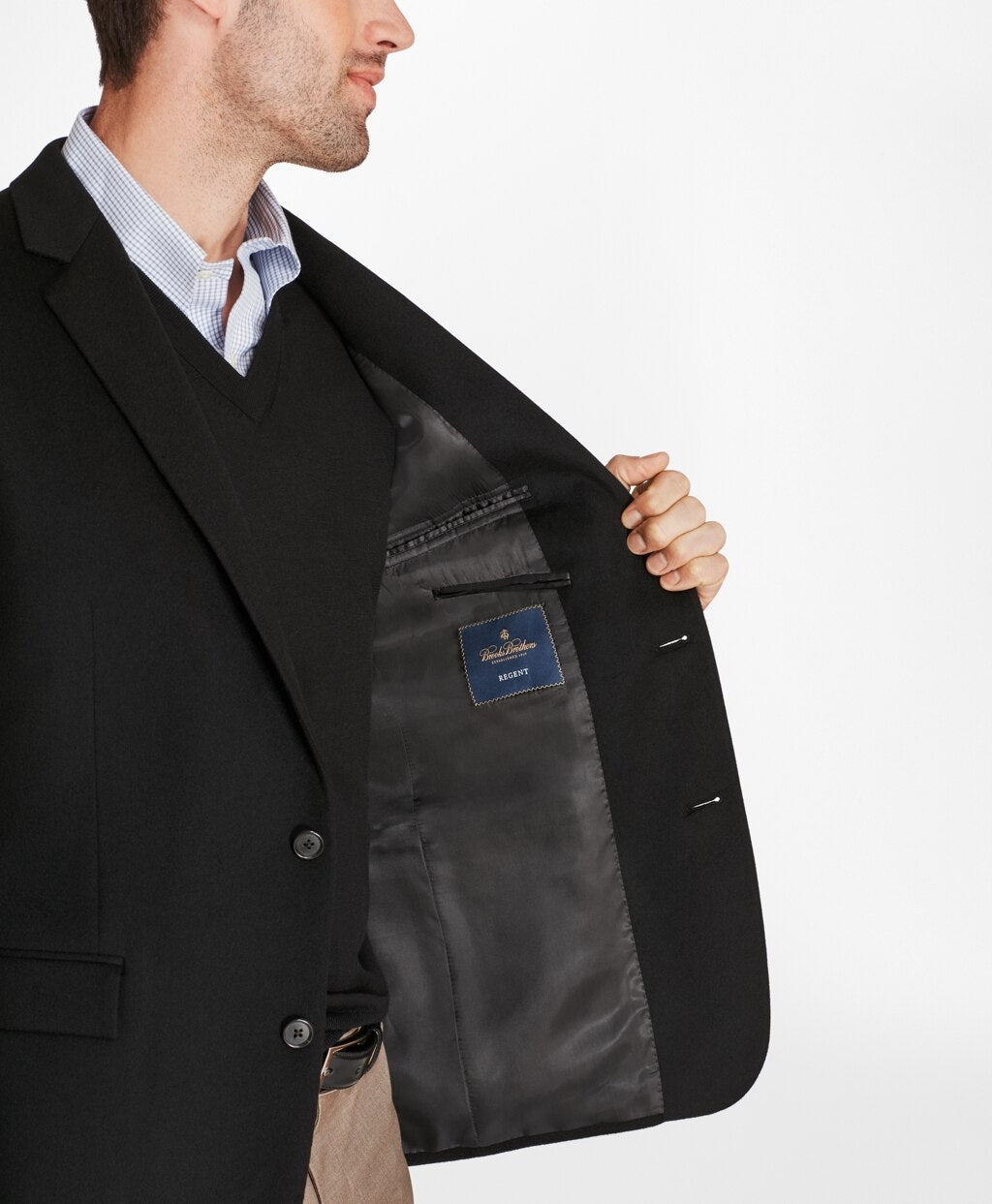Brooks Brothers Men Regent Fit Two-Button Cashmere Sport Coat