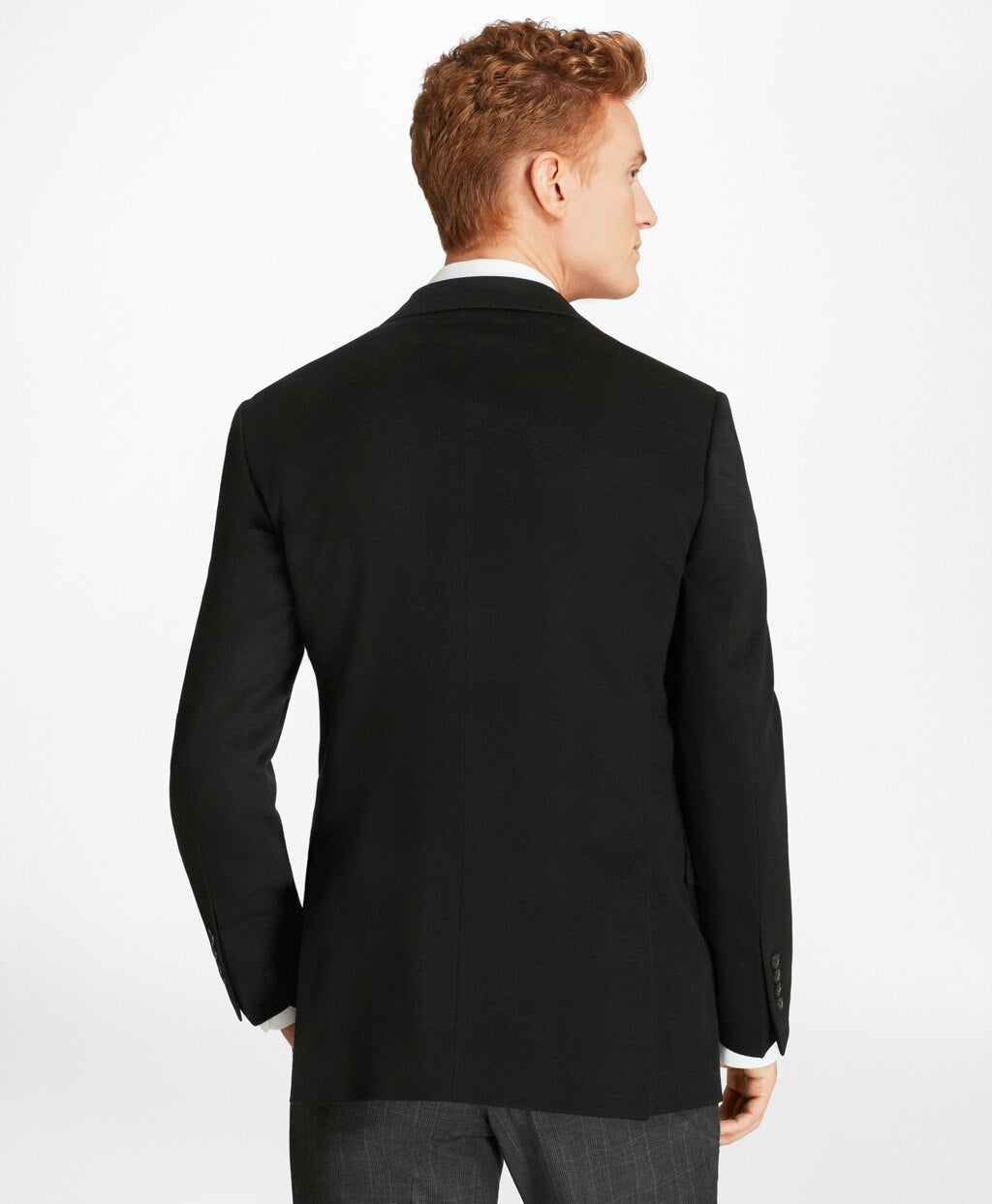 Brooks Brothers Men Milano Fit Two-Button Cashmere Sport Coat