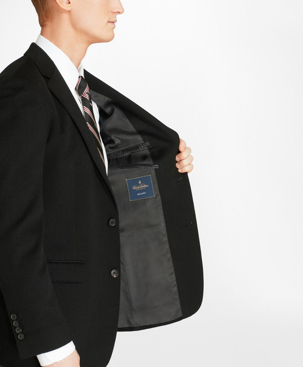 Brooks Brothers Men Milano Fit Two-Button Cashmere Sport Coat