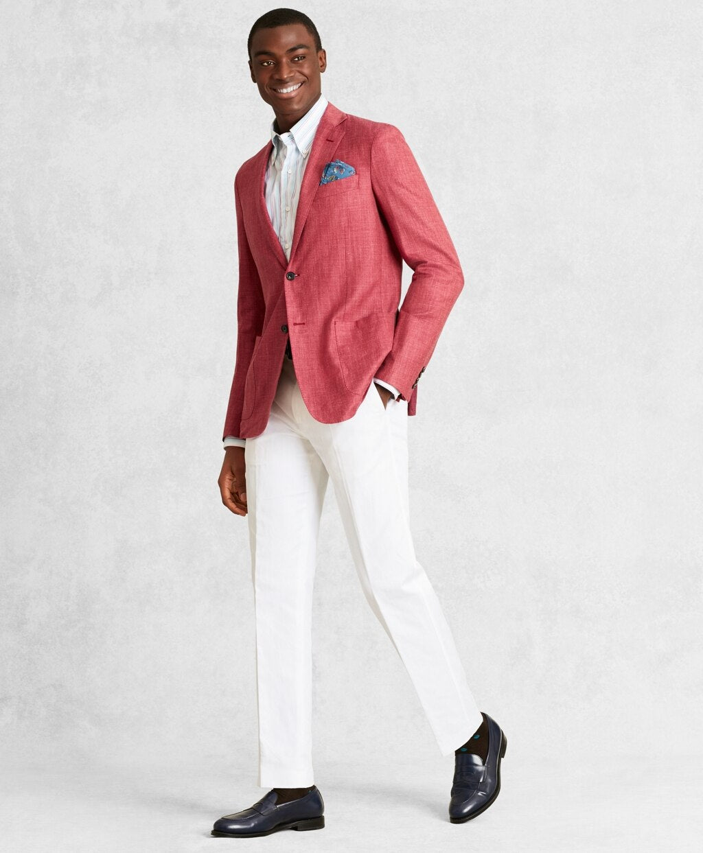 Brooks Brothers Men Golden Fleece® Wool-Blend Twill Sport Coat