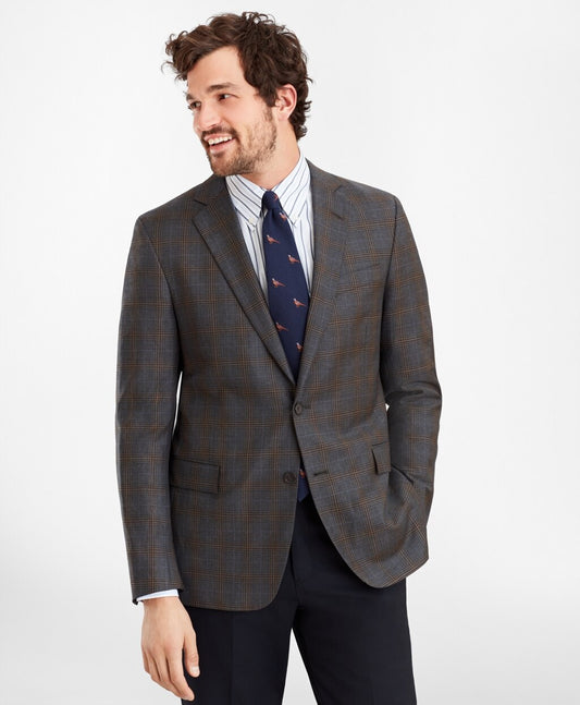 Brooks Brothers Men Regent Fit Multi-Plaid Sport Coat