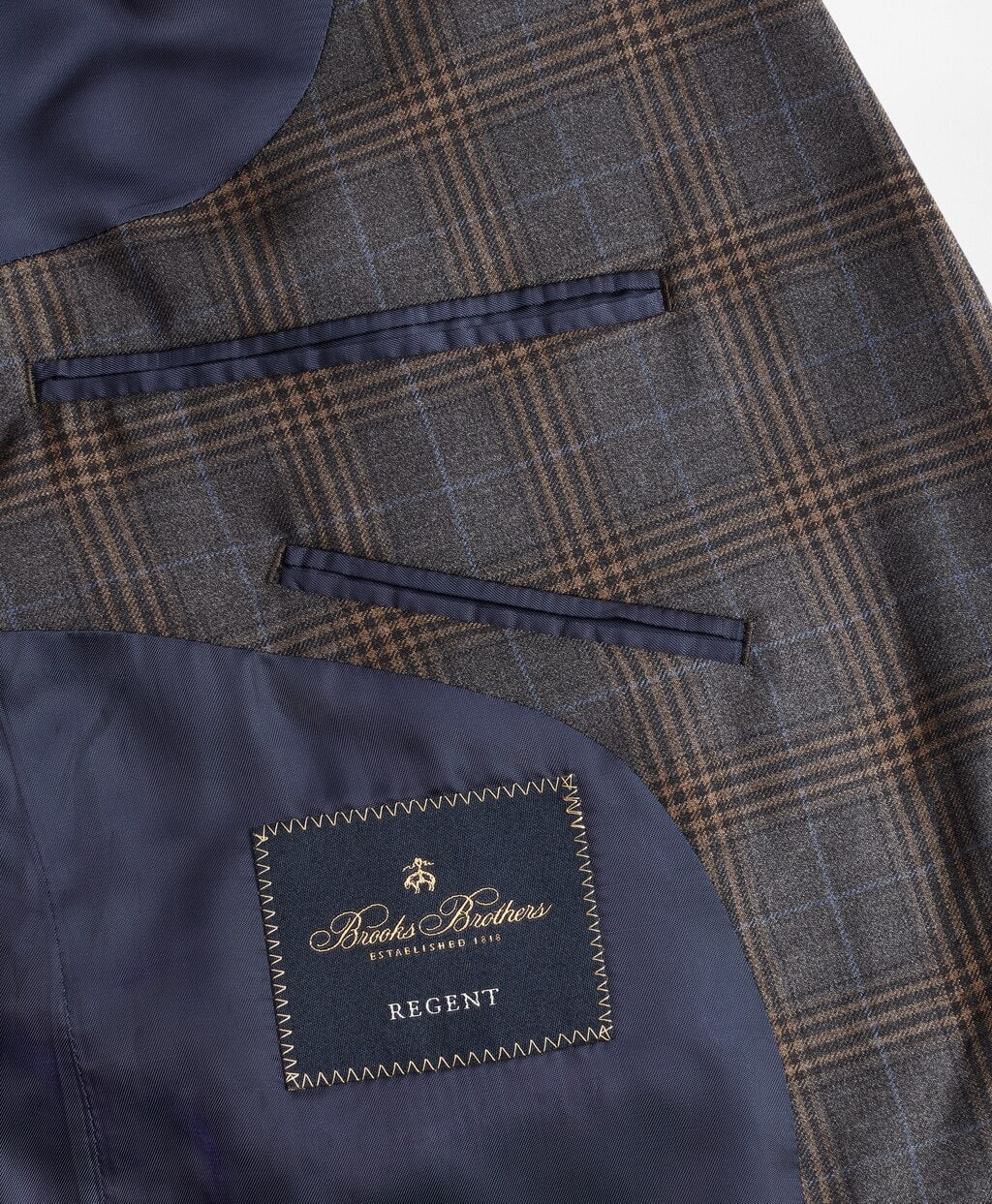Brooks Brothers Men Regent Fit Multi-Plaid Sport Coat