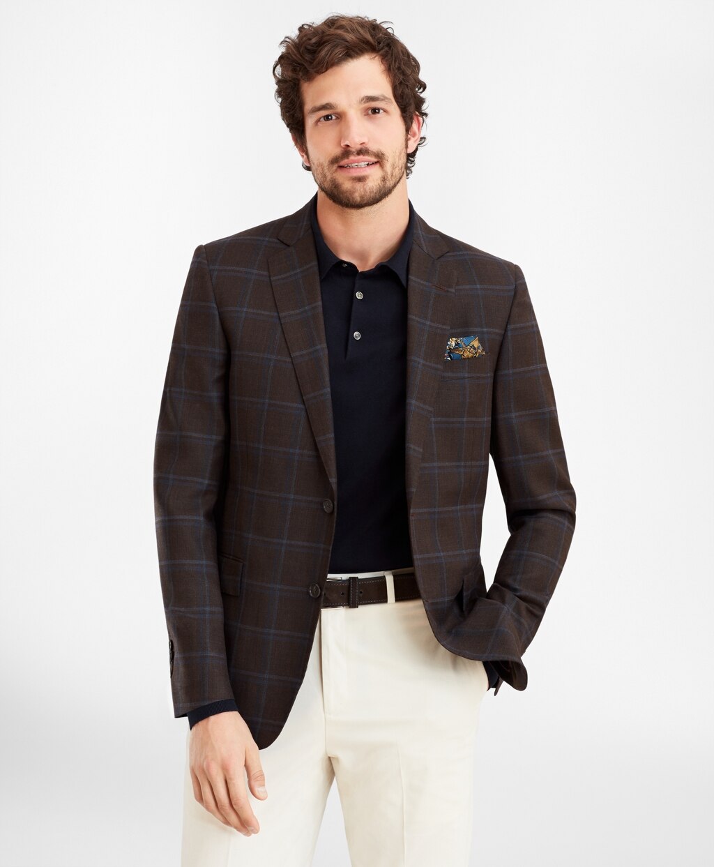 Brooks Brothers Men Regent Fit Plaid Sport Coat