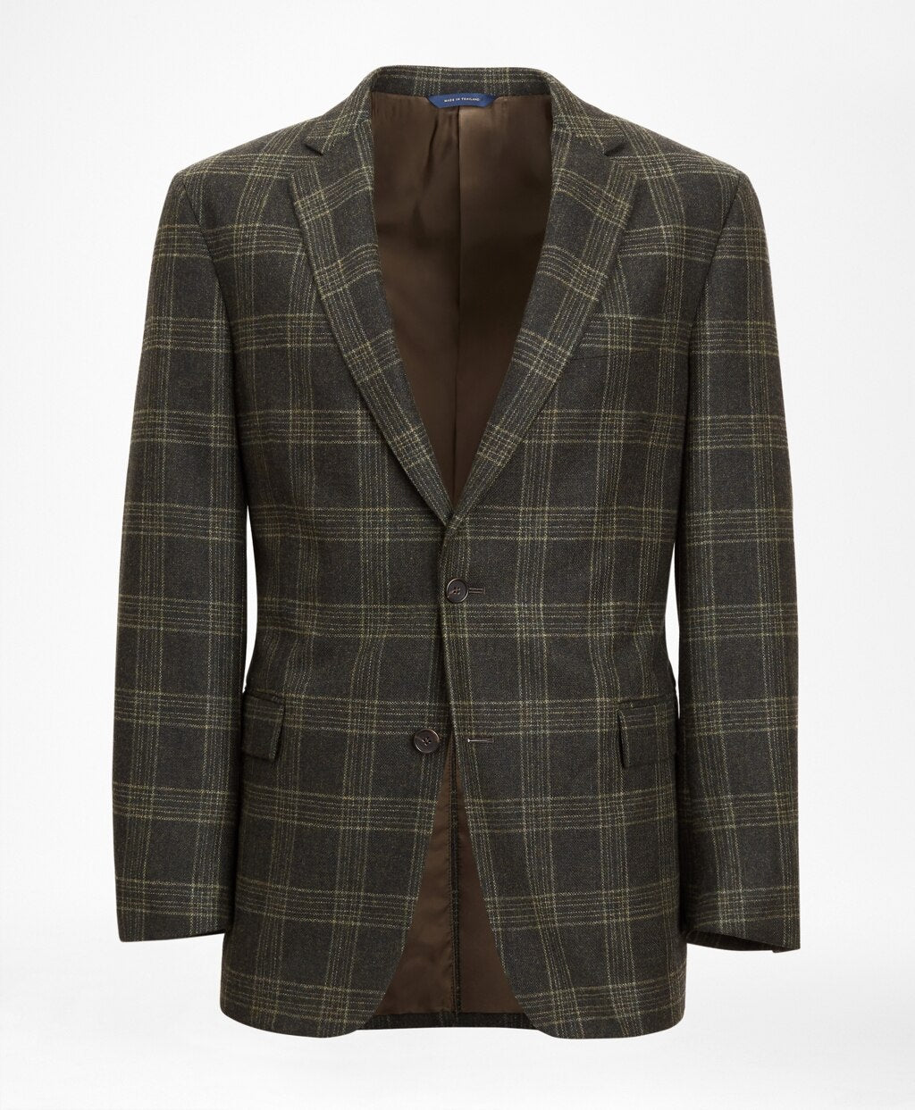 Brooks Brothers Men Regent Fit Green Plaid Sport Coat
