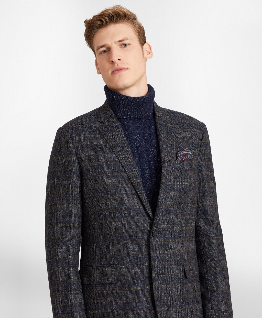 Brooks Brothers Men Milano Fit Check Sport Coat