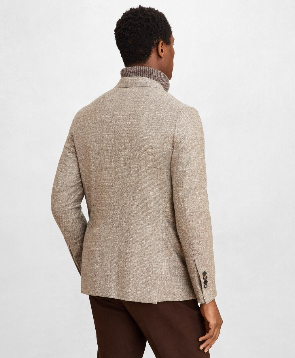 Brooks Brothers Men Golden Fleece® Three-Button Twill Sport Coat