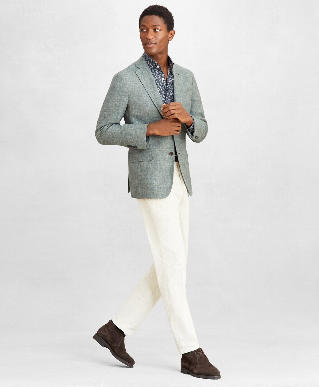 Brooks Brothers Men Golden Fleece® Three-Button Basketweave Sport Coat