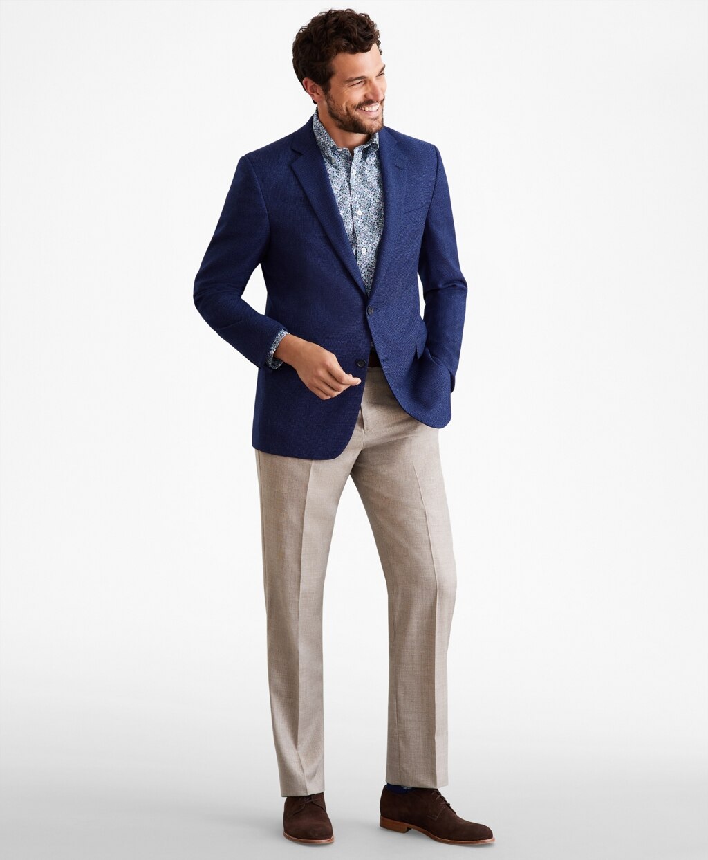 Brooks Brothers Men Regent Fit Hopsack Sport Coat