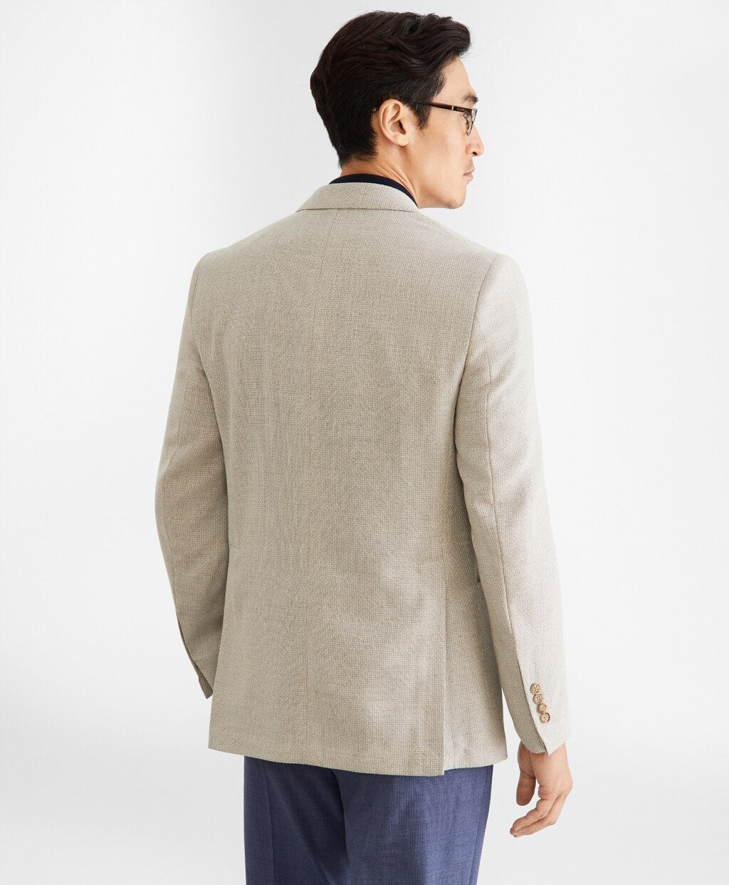 Brooks Brothers Men Regent Fit Three-Button Hopsack Sport Coat