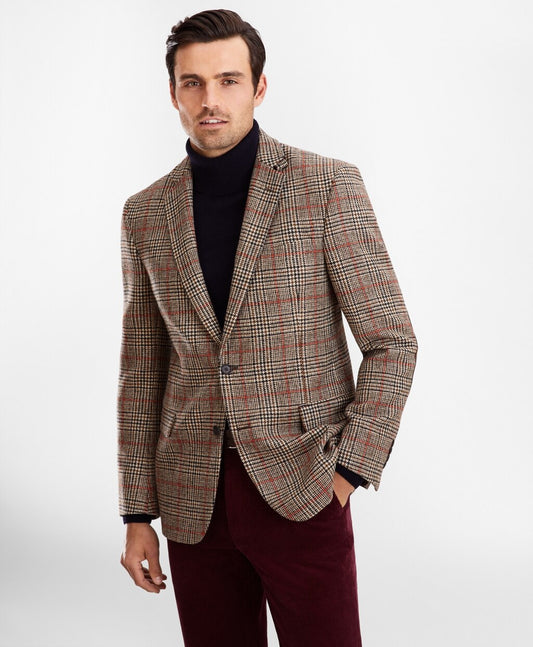 Brooks Brothers Men Regent Fit Plaid Sport Coat