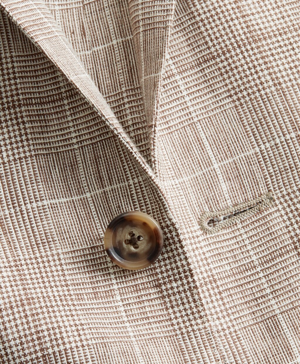 Brooks Brothers Men Regent Fit Check Linen Sport Coat