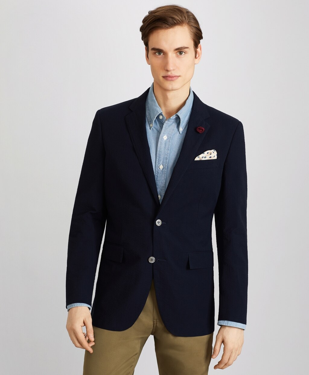 Brooks Brothers Men Milano Fit Seersucker Sport Coat