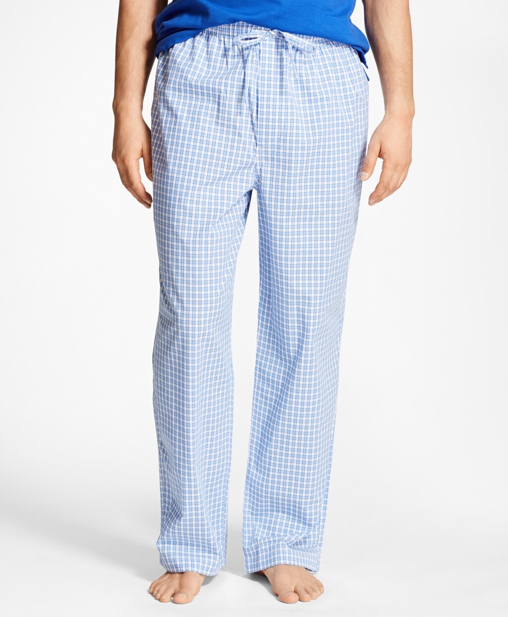 Brooks Brothers Men Framed Gingham Lounge Set
