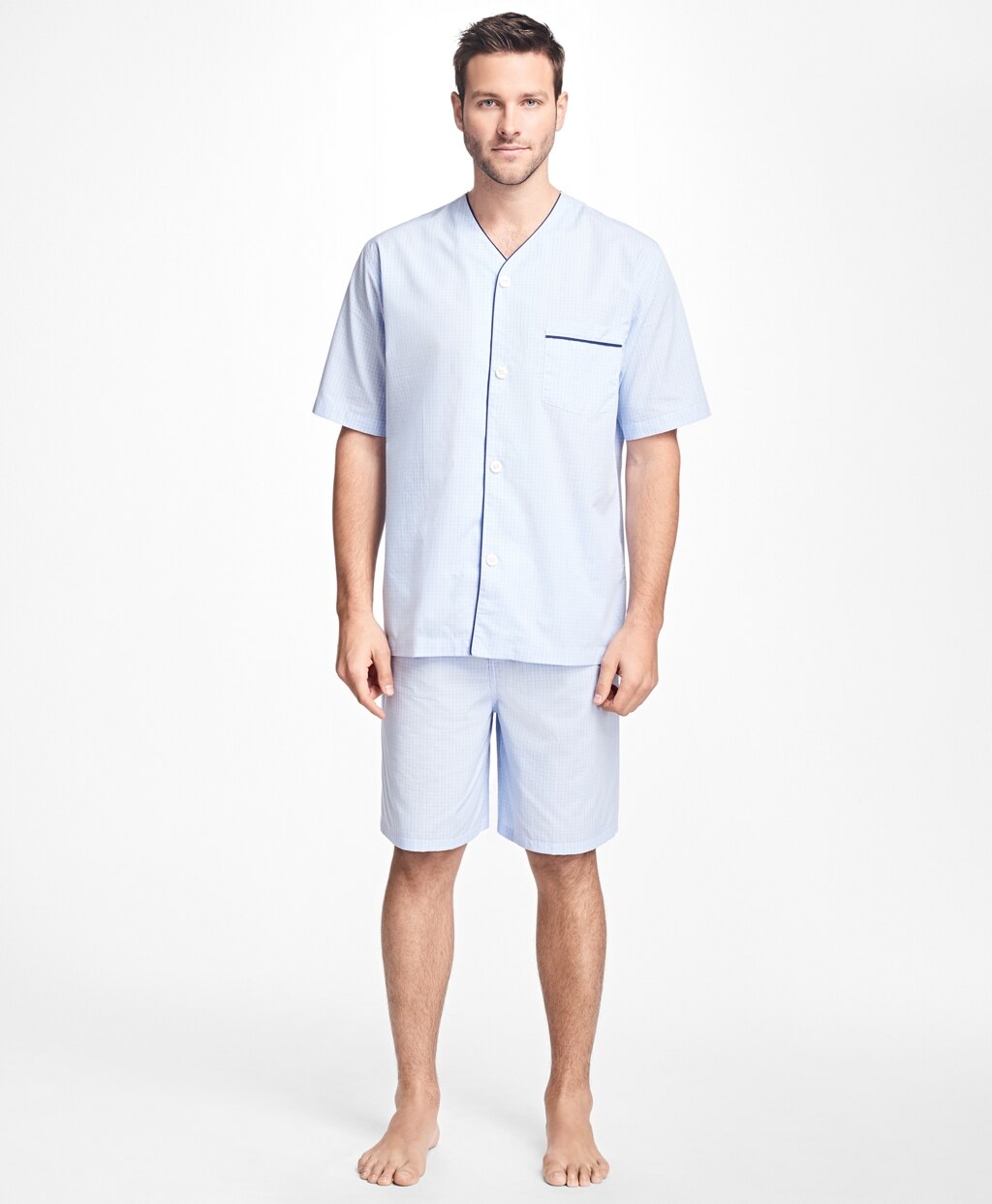 Brooks Brothers Men Glen Plaid Short Pajamas