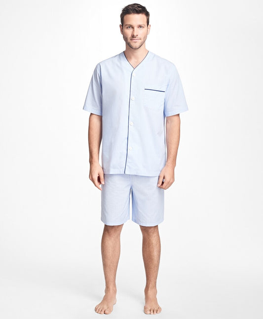 Brooks Brothers Men Glen Plaid Short Pajamas