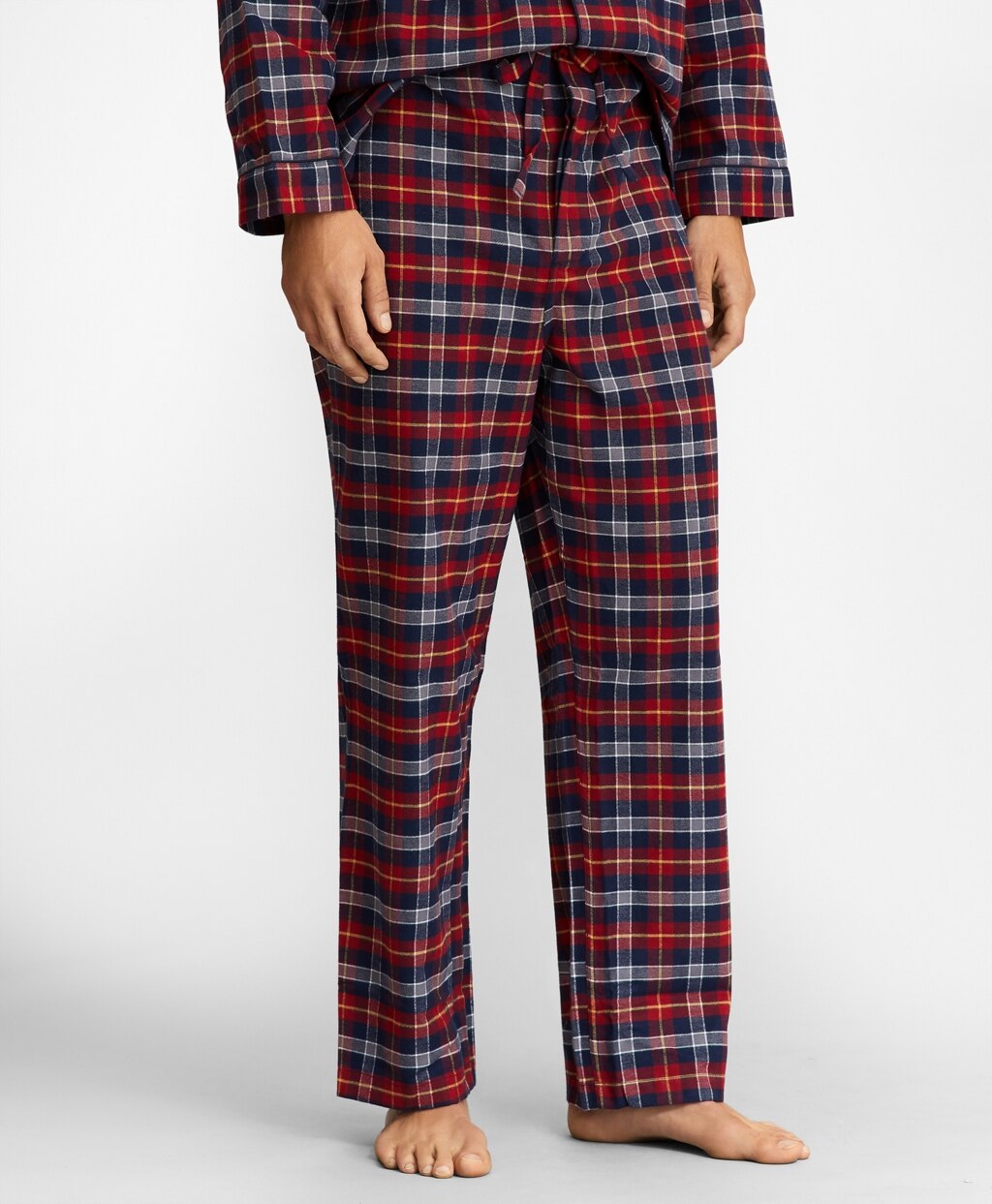 Brooks Brothers Men Red Plaid Flannel Pajamas