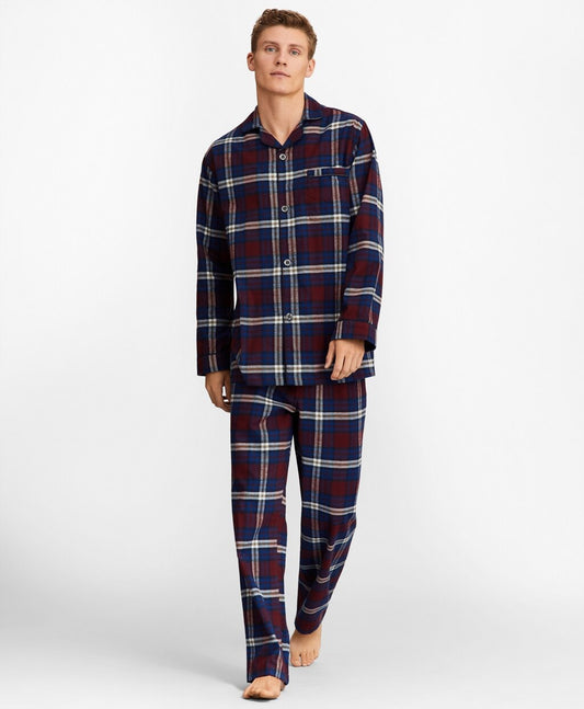 Brooks Brothers Men Signature Tartan Flannel Pajamas