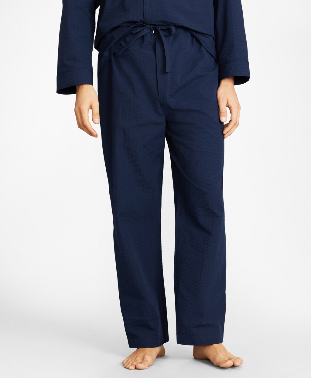 Brooks Brothers Men Seersucker Tonal Stripe Pajamas