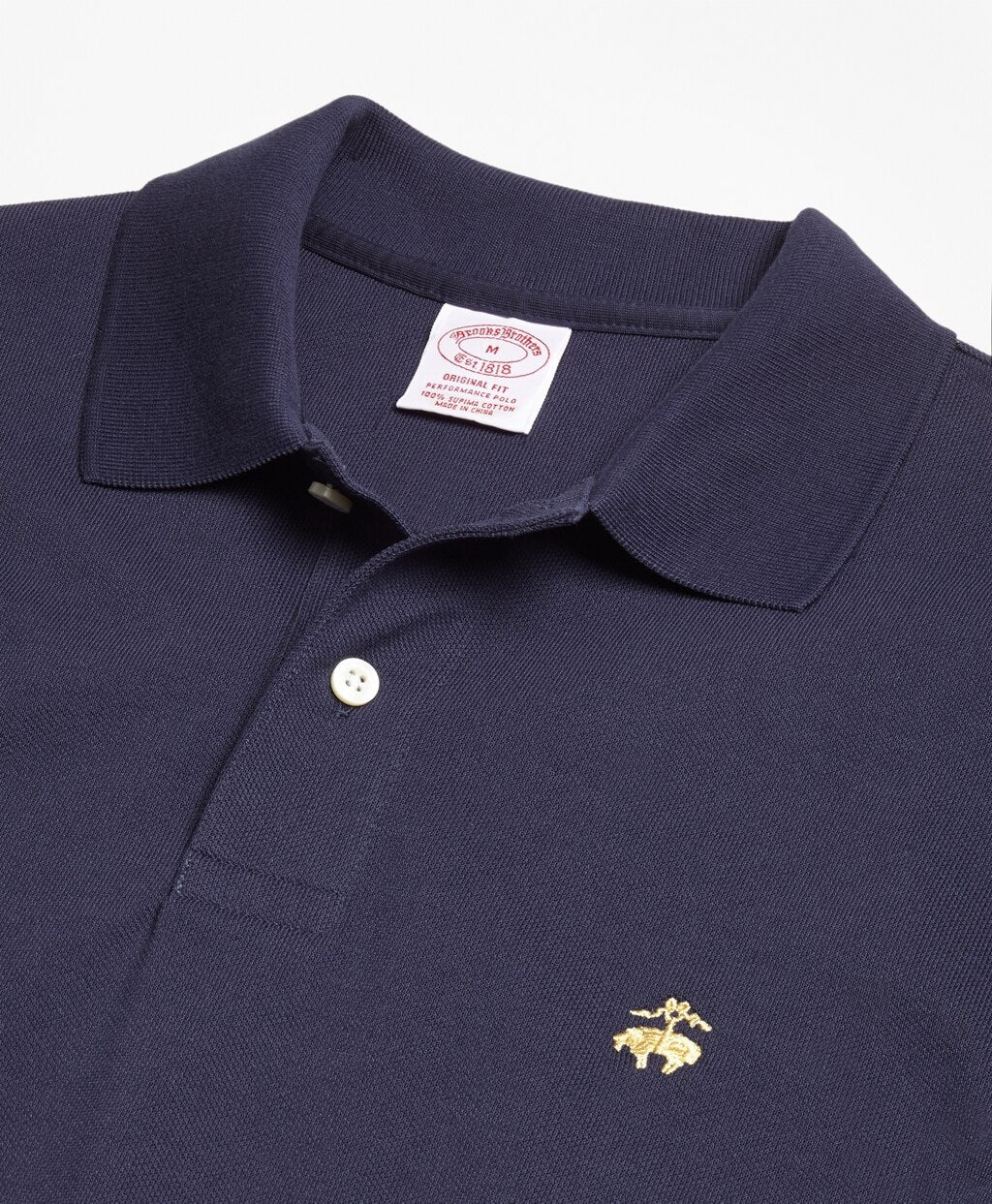 Brooks Brothers Men Original Fit Supima® Cotton Performance Polo Shirt-Basic Colors