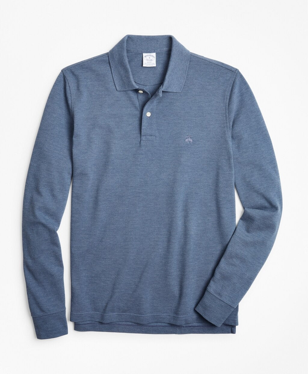 Brooks Brothers Men Slim Fit Supima® Long-Sleeve Performance Polo Shirt