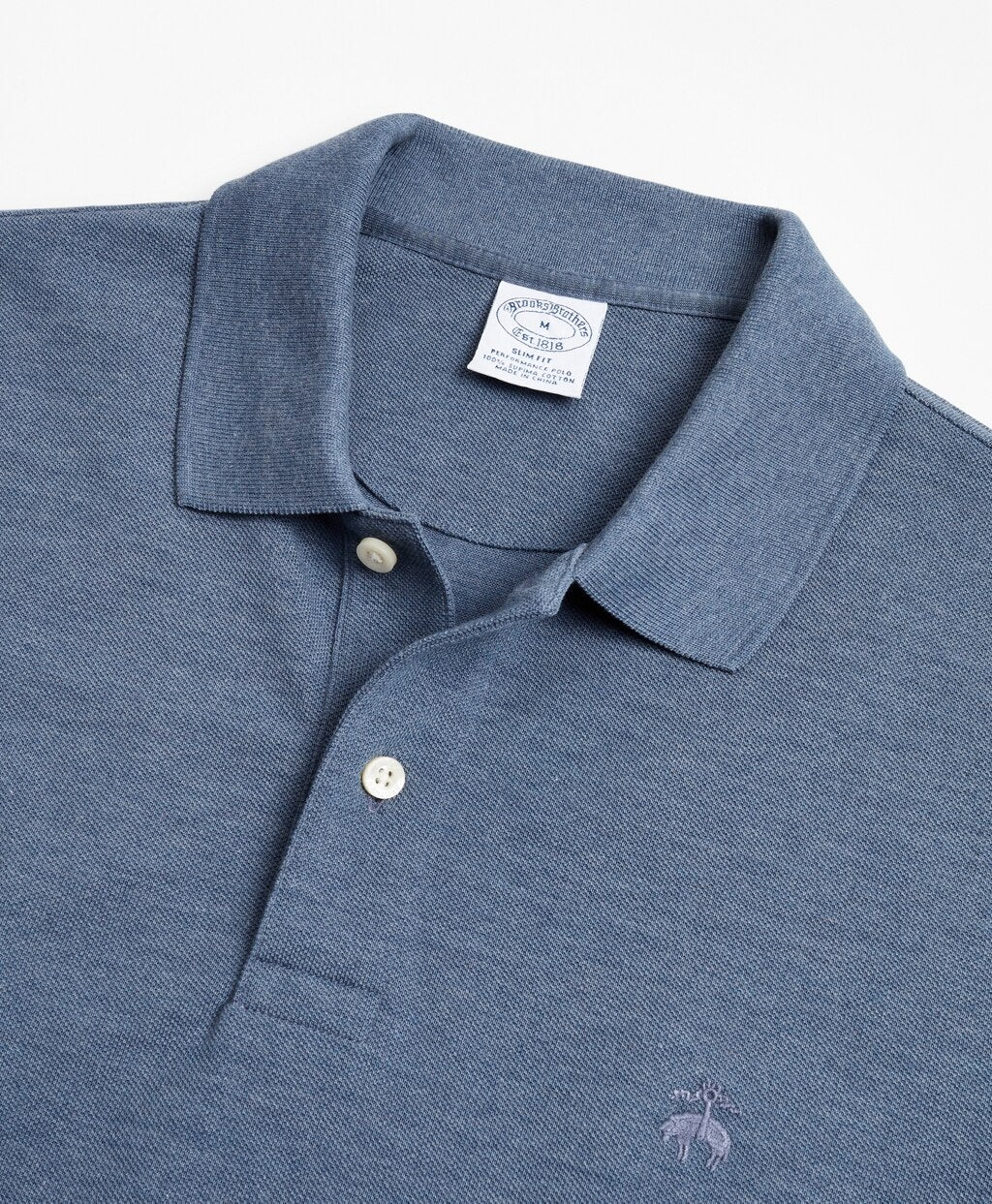 Brooks Brothers Men Slim Fit Supima® Long-Sleeve Performance Polo Shirt