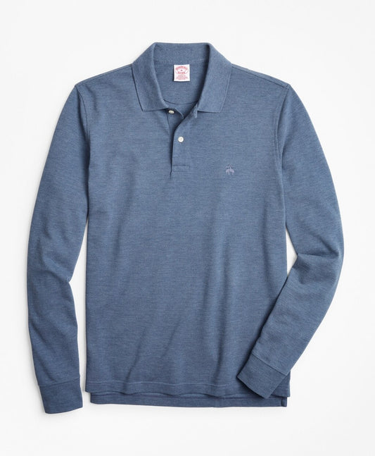 Brooks Brothers Men Original Fit Supima® Long-Sleeve Performance Polo Shirt