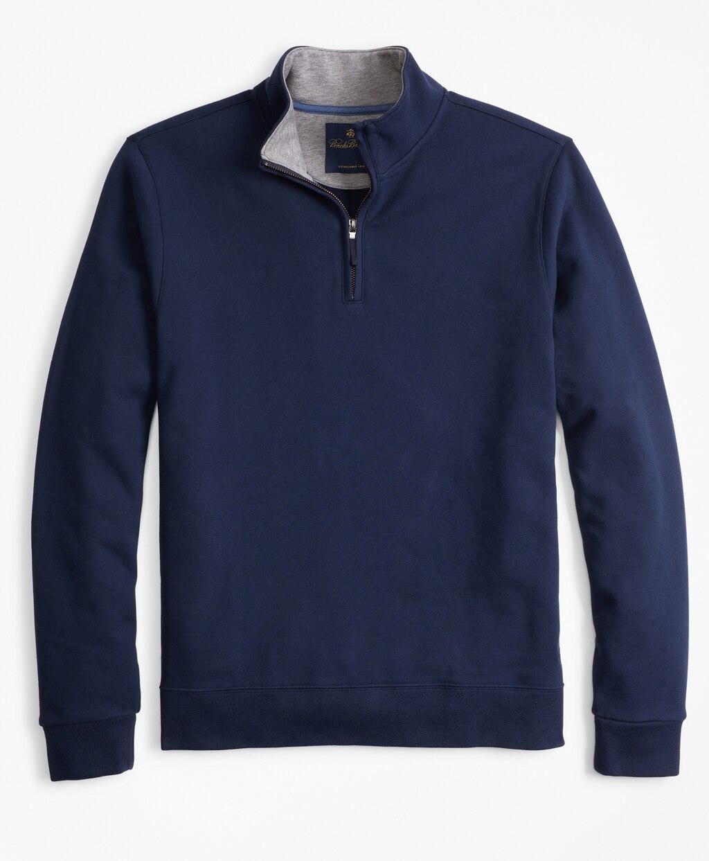 Brooks Brothers Men French Terry Half-Zip