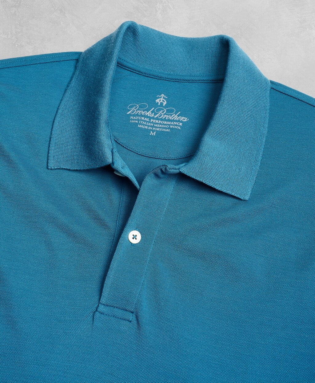 Brooks Brothers Men Golden Fleece® BrooksTech™ Two-Button Long-Sleeve Polo Shirt