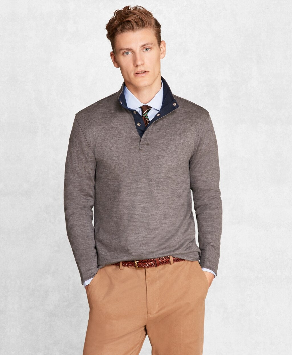 Brooks Brothers Men Golden Fleece® BrooksTech™ Mockneck