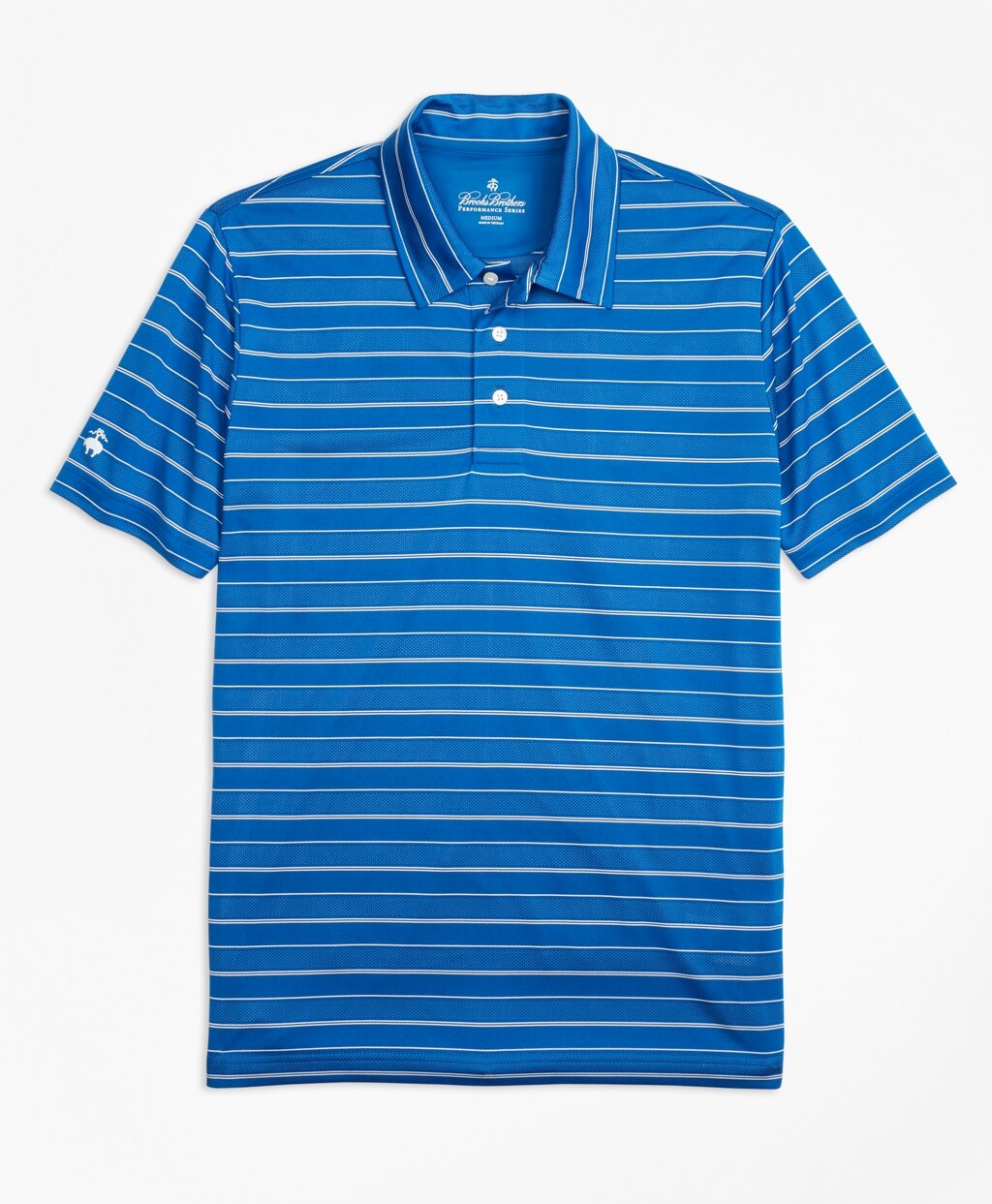 Brooks Brothers Men Performance Series Bird's-Eye Stripe Polo Shirt