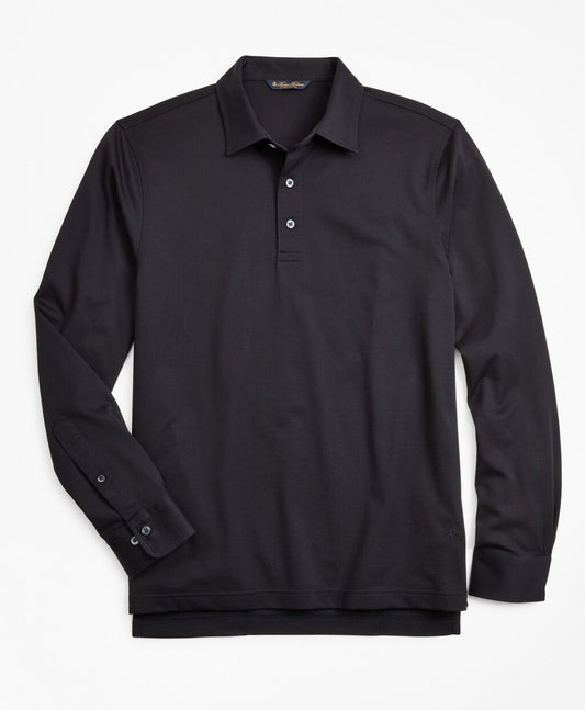Brooks Brothers Men Premium Extra-Fine Supima® Cotton Pique Long-Sleeve Polo