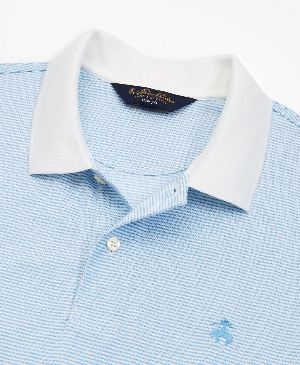 Brooks Brothers Men Slim Fit Stripe Polo Shirt