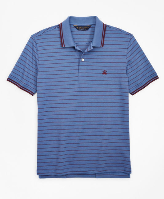 Brooks Brothers Men Original Fit Jacquard Stripe Polo Shirt